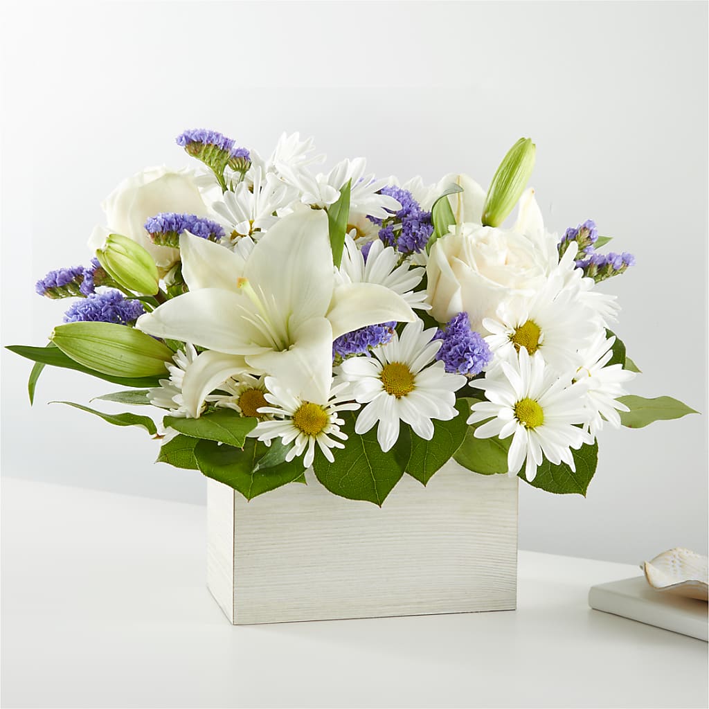 Beyond Blue Box Bouquet – The Arrangement Smiles Unlimited Llc, Anderson IN