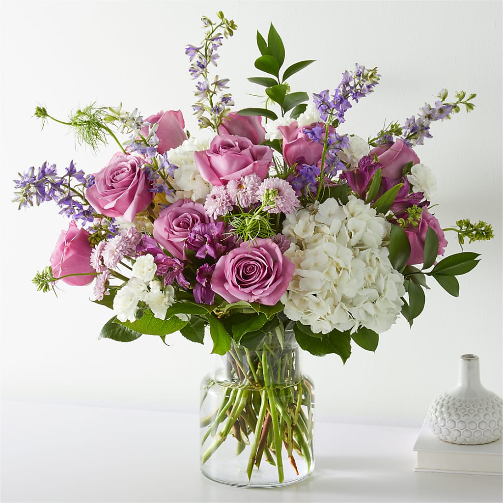 Violet Caress Bouquet – The Arrangement Smiles Unlimited Llc, Anderson IN