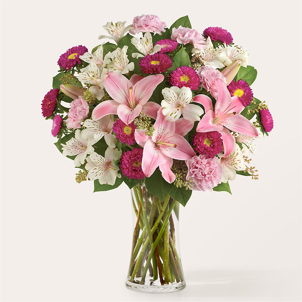 Feeling Fuchsia Bouquet – The Arrangement Smiles Unlimited Llc, Anderson IN