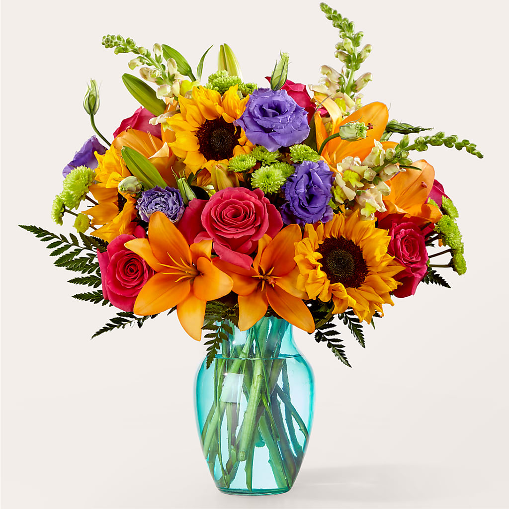 Double Rainbow Bouquet – The Arrangement Smiles Unlimited Llc, Anderson IN