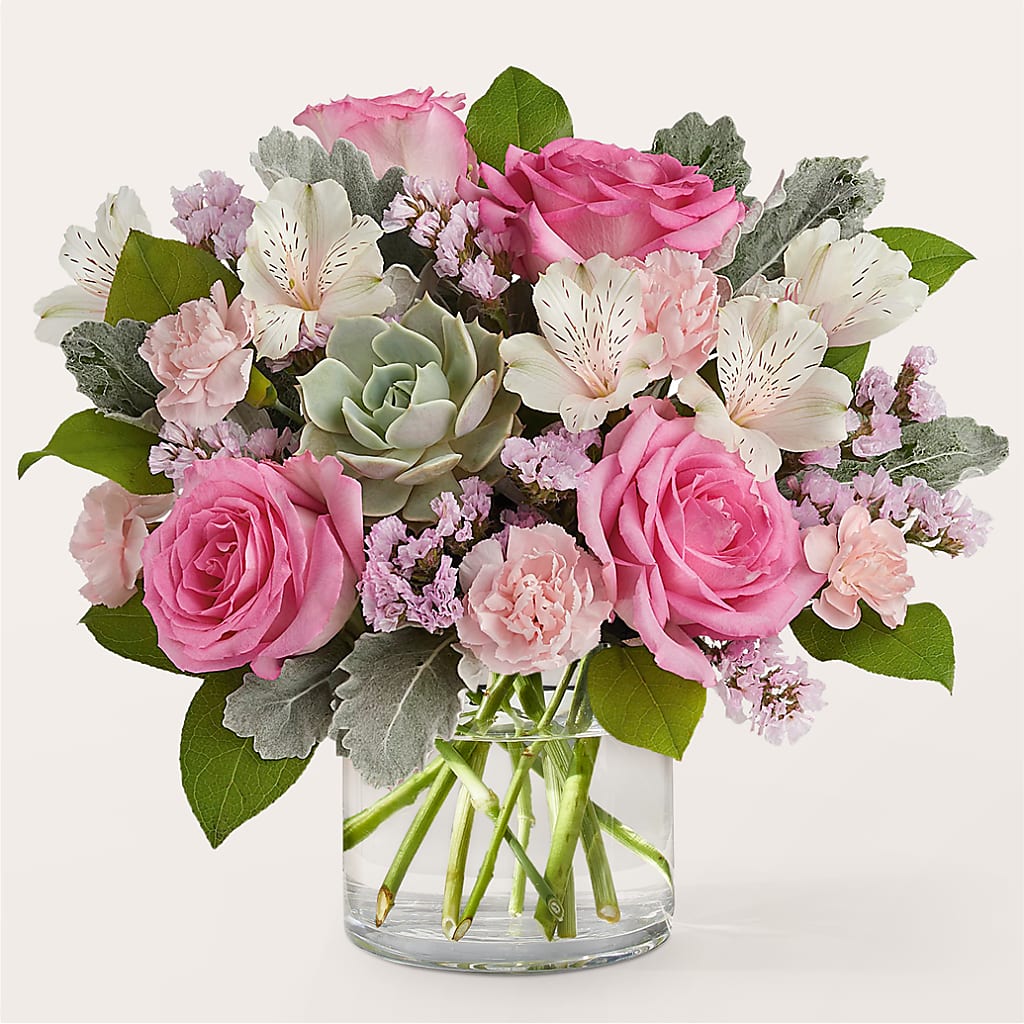 Dusty Rose Bouquet – The Arrangement Smiles Unlimited Llc, Anderson IN