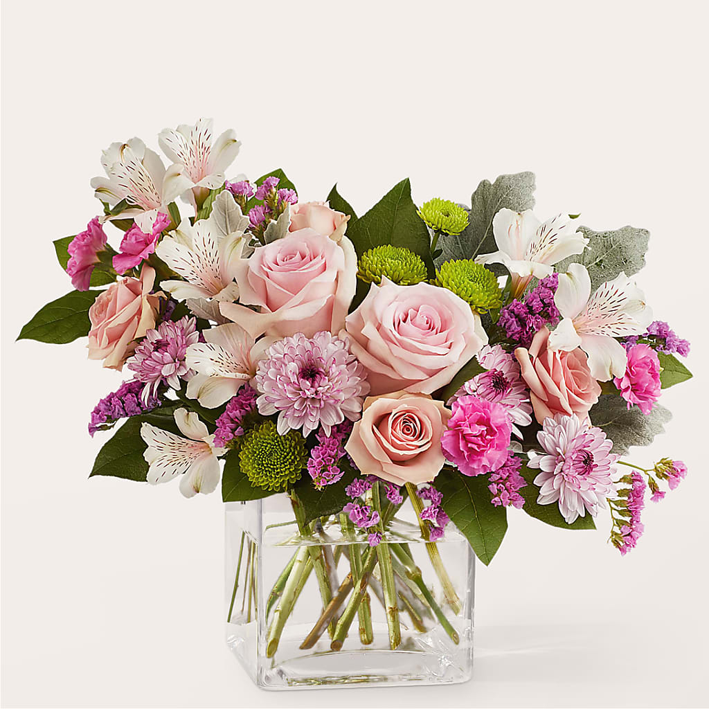 Pink Suede Bouquet – The Arrangement Smiles Unlimited Llc, Anderson IN