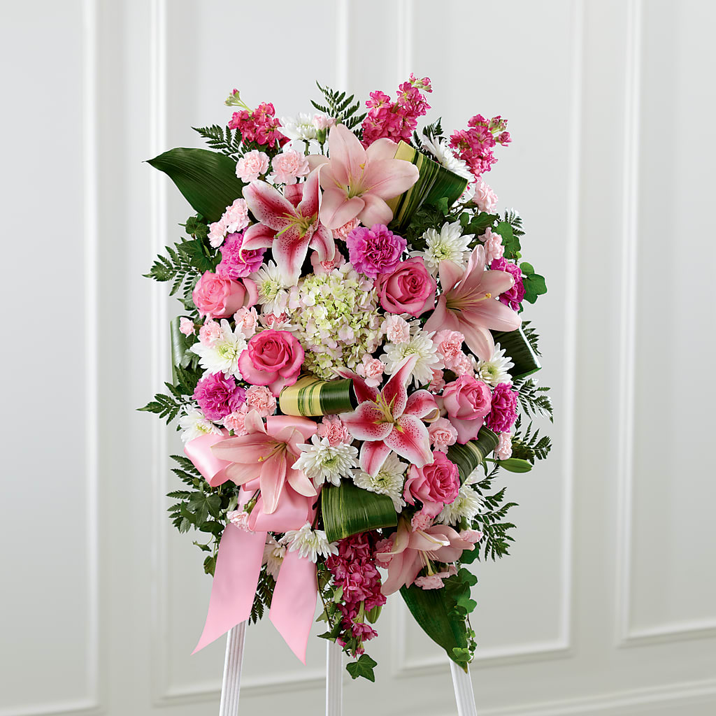 Comforting Standing Spray – The Arrangement Smiles Unlimited Llc, Anderson IN