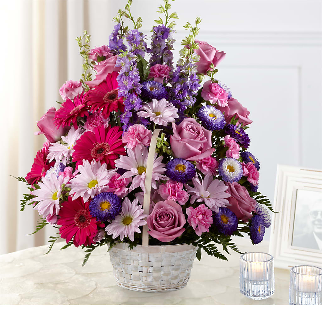 Pastel Peace Basket – The Arrangement Smiles Unlimited Llc, Anderson IN