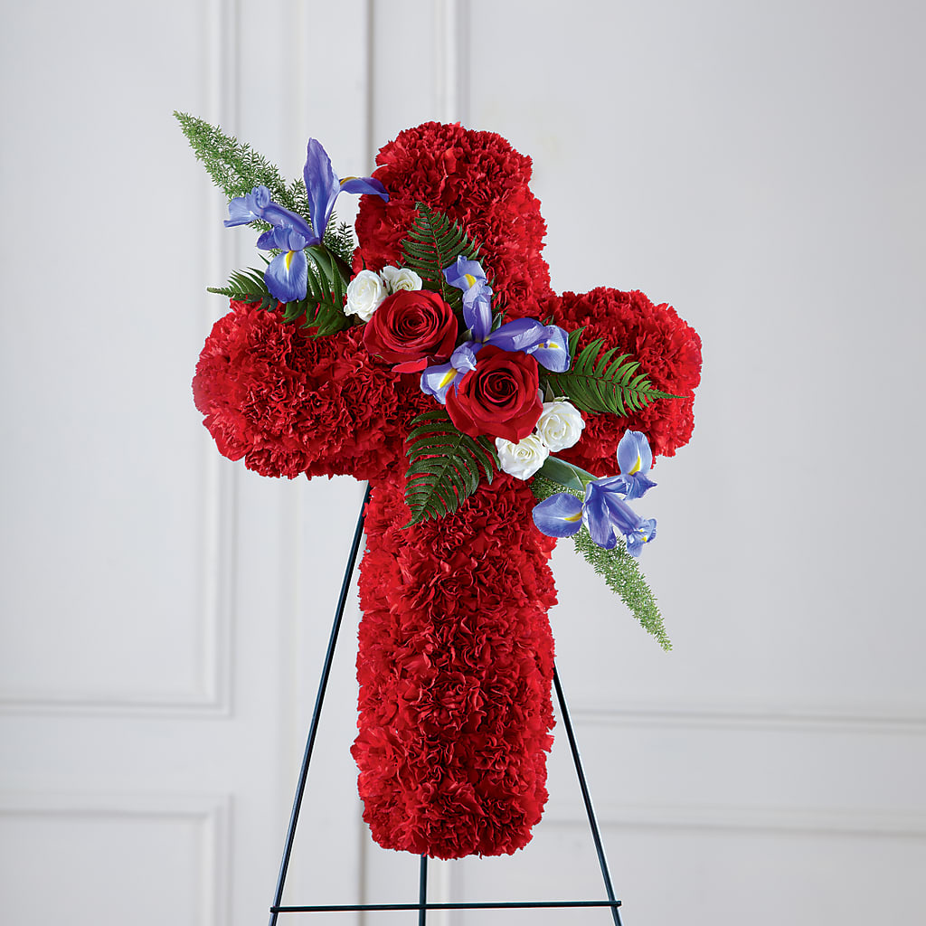 Faithful Hero Floral Cross – The Arrangement Smiles Unlimited Llc, Anderson IN