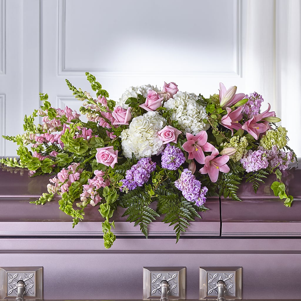 Life's Gratitude Casket Spray – The Arrangement Smiles Unlimited Llc, Anderson IN