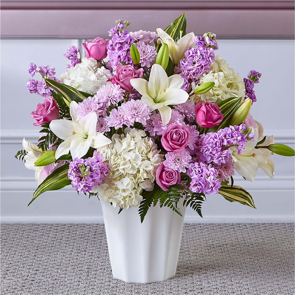 Heaven Sent Floor Basket – The Arrangement Smiles Unlimited Llc, Anderson IN