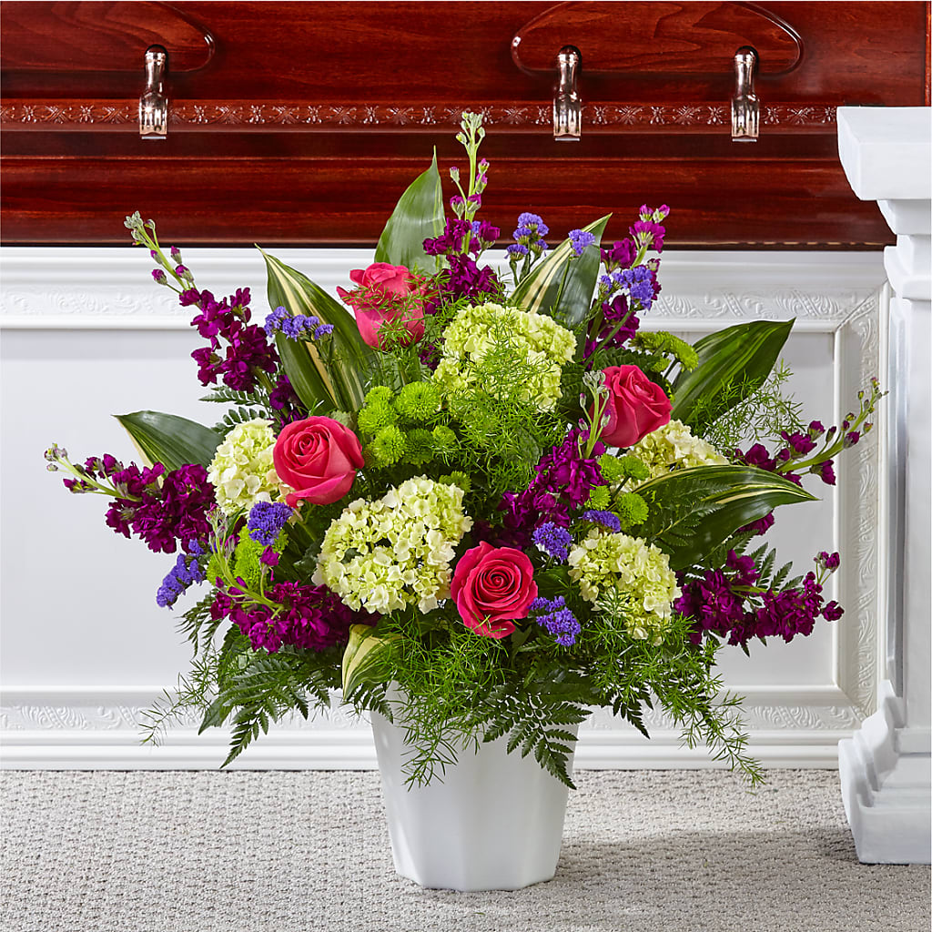 Beautiful Horizons Floor Basket – The Arrangement Smiles Unlimited Llc, Anderson IN