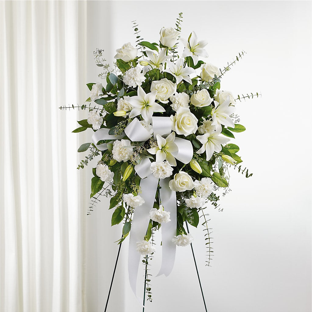 With Care Standing Spray – The Arrangement Smiles Unlimited Llc, Anderson IN