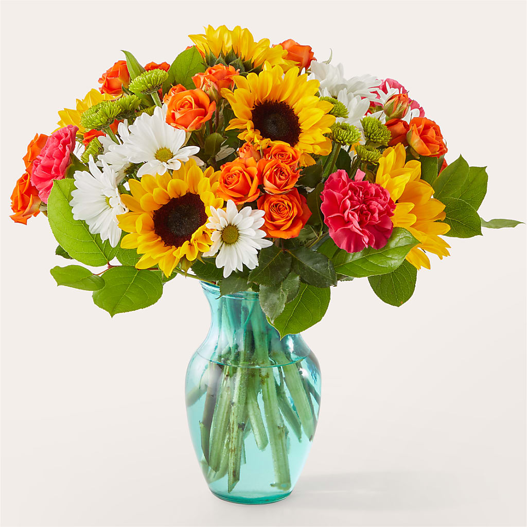 Sun-drenched Blooms Bouquet – The Arrangement Smiles Unlimited Llc, Anderson IN