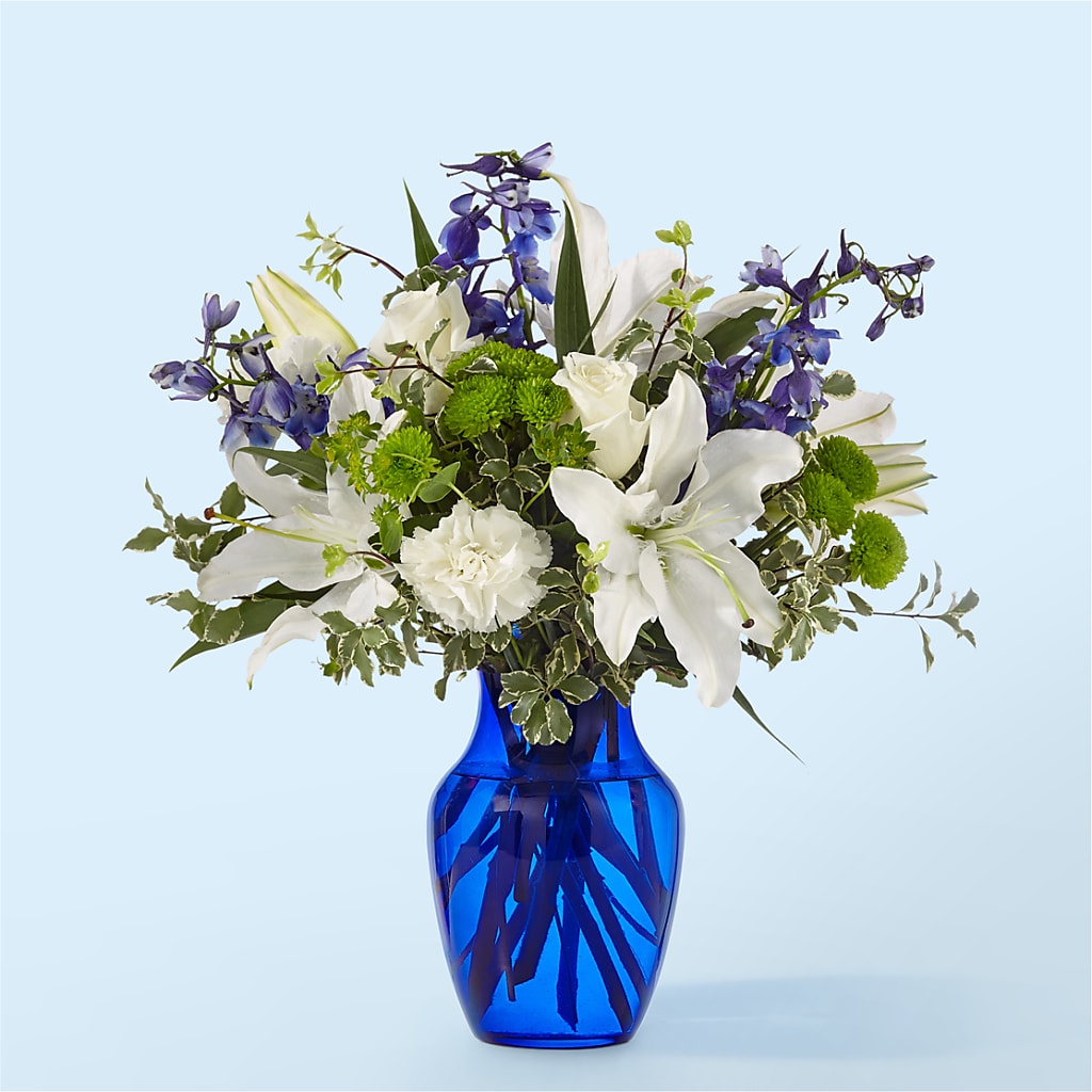 Santorini Bouquet – The Arrangement Smiles Unlimited Llc, Anderson IN