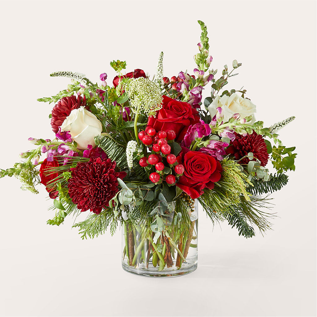 Cranberry Fizz Bouquet – The Arrangement Smiles Unlimited Llc, Anderson IN