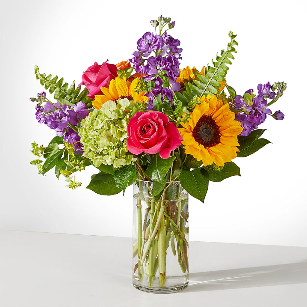 Vibrant Greetings Bouquet – The Arrangement Smiles Unlimited Llc, Anderson IN