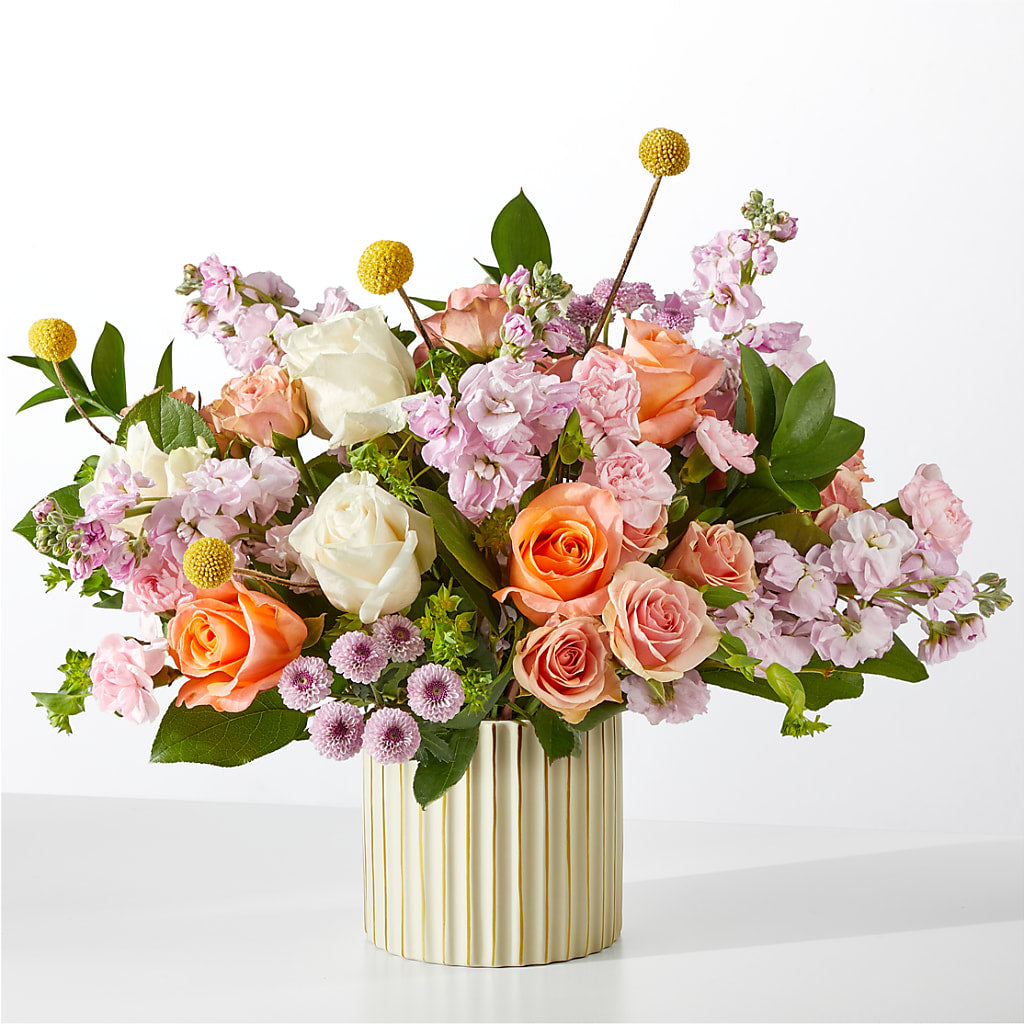 French Market Bouquet with Ivory Vase – The Arrangement Smiles Unlimited Llc, Anderson IN