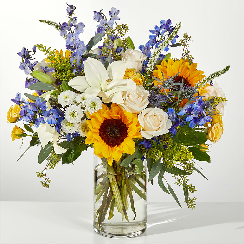 Wonderfully Sunny Bouquet – The Arrangement Smiles Unlimited Llc, Anderson IN