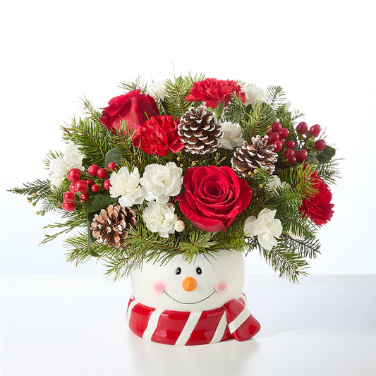 Jolly Snowman Bouquet –  The Arrangement Smiles Unlimited Llc, Anderson IN