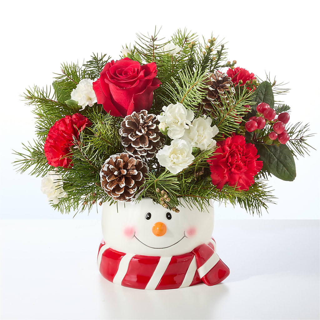 Jolly Snowman Bouquet –  The Arrangement Smiles Unlimited Llc, Anderson IN