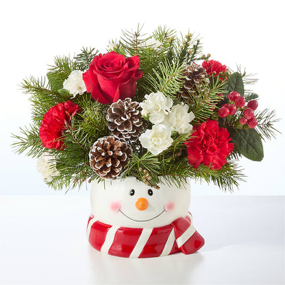 Jolly Snowman Bouquet –  The Arrangement Smiles Unlimited Llc, Anderson IN