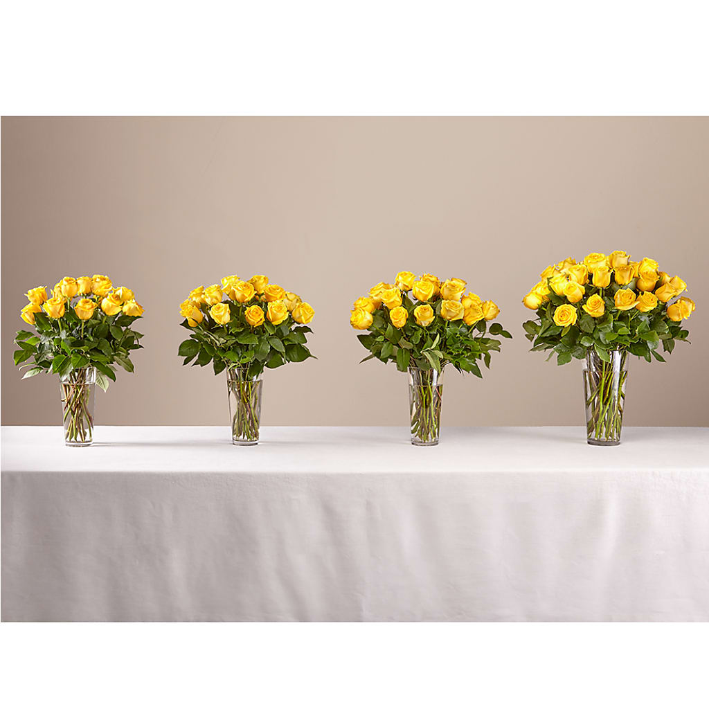Long Stem Yellow Rose Bouquet –  The Arrangement Smiles Unlimited Llc, Anderson IN
