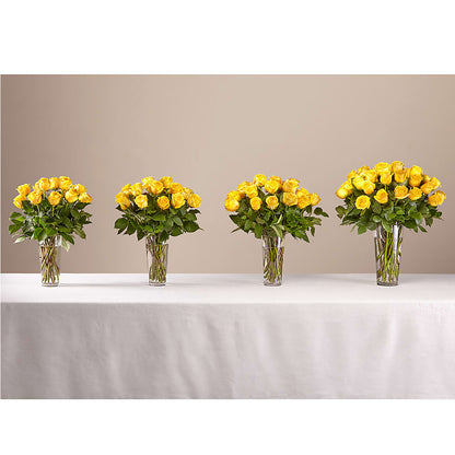 Long Stem Yellow Rose Bouquet –  The Arrangement Smiles Unlimited Llc, Anderson IN