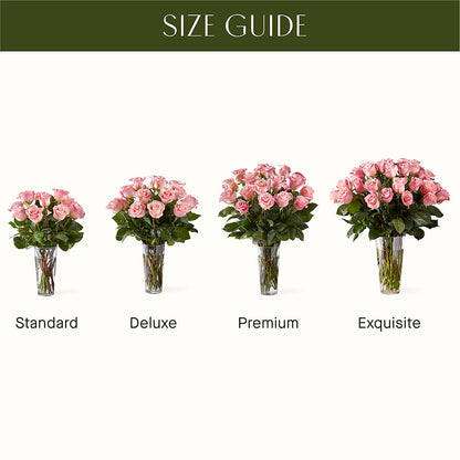 Long Stem Pink Rose Bouquet –  The Arrangement Smiles Unlimited Llc, Anderson IN