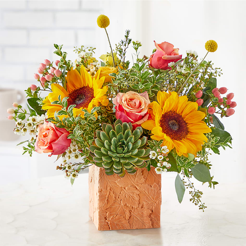 Sunflower Season Bouquet –  The Arrangement Smiles Unlimited Llc, Anderson IN