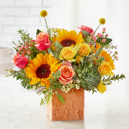 Sunflower Season Bouquet –  The Arrangement Smiles Unlimited Llc, Anderson IN