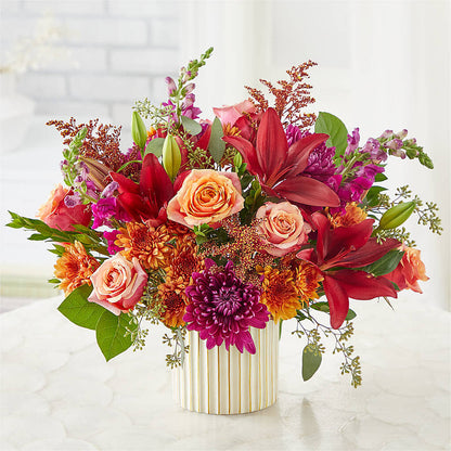 Burgundy Landscape Bouquet –  The Arrangement Smiles Unlimited Llc, Anderson IN
