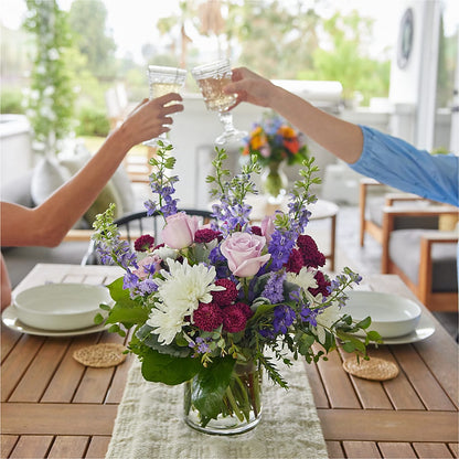 Violet Frost Bouquet –  The Arrangement Smiles Unlimited Llc, Anderson IN