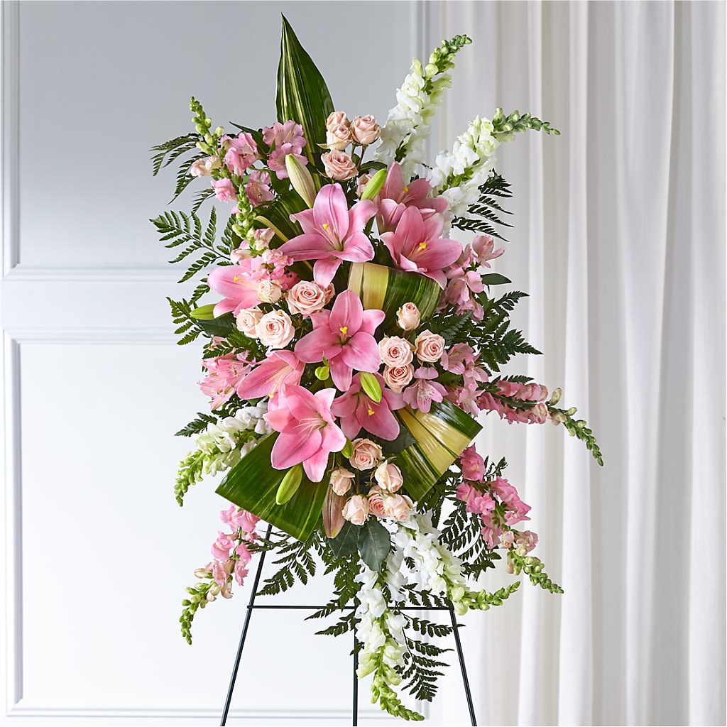 Elegant Embrace Standing Spray –  The Arrangement Smiles Unlimited Llc, Anderson IN