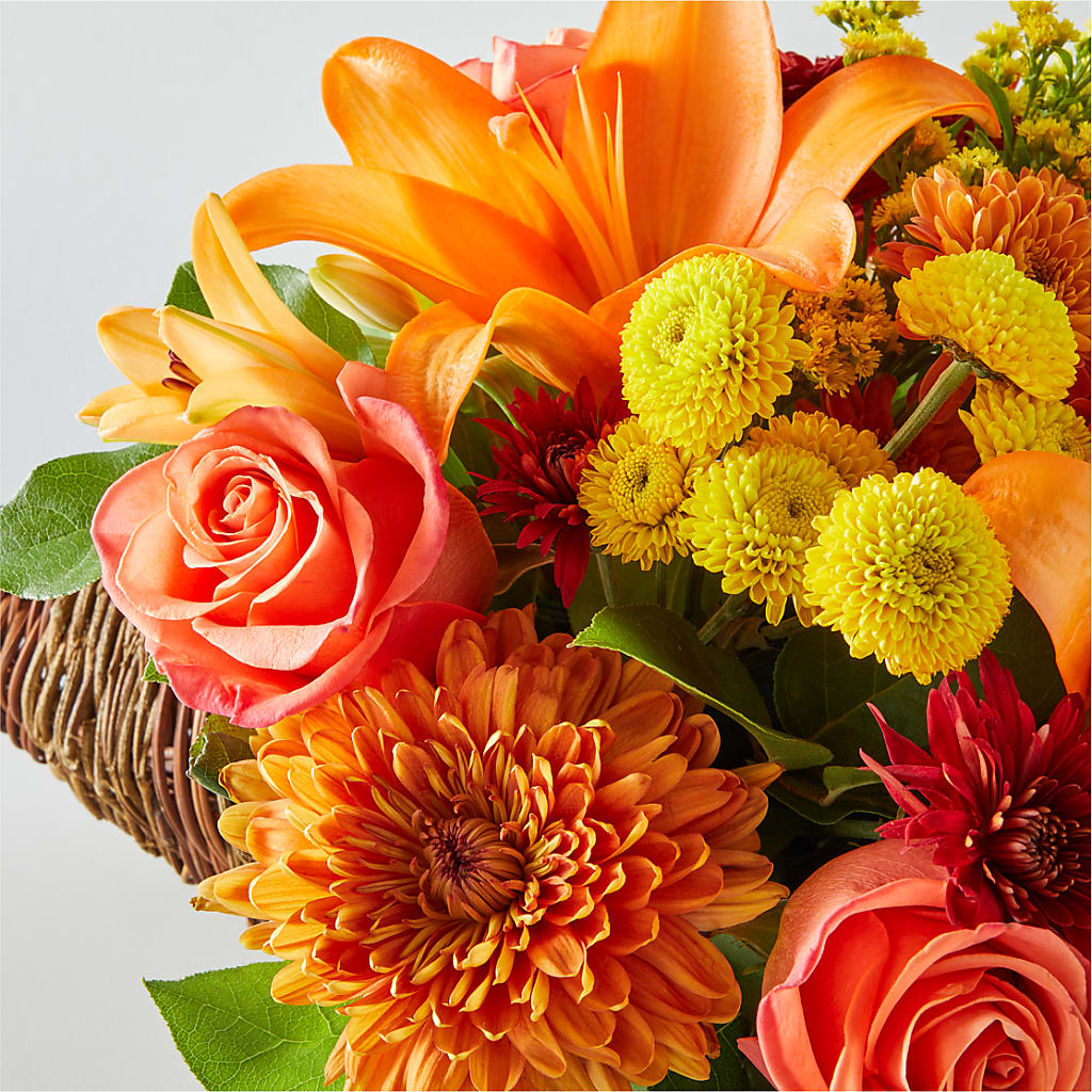 Bouquet of Blessings Cornucopia –  The Arrangement Smiles Unlimited Llc, Anderson IN