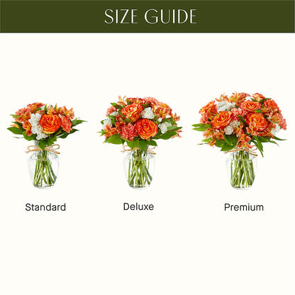 Apricot Glow Bouquet –  The Arrangement Smiles Unlimited Llc, Anderson IN