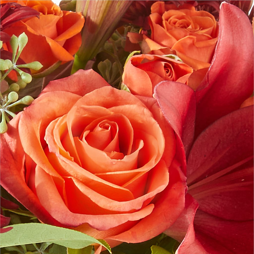 Crimson Leaves Bouquet –  The Arrangement Smiles Unlimited Llc, Anderson IN