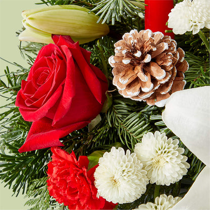 Seasonal Festivities Centerpiece –  The Arrangement Smiles Unlimited Llc, Anderson IN