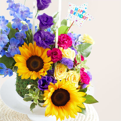 Star of the Day Floral Cake –  The Arrangement Smiles Unlimited Llc, Anderson IN