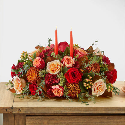 Gather Near Centerpiece –  The Arrangement Smiles Unlimited Llc, Anderson IN