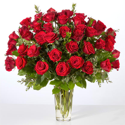 Forever Yours Fifty Stem Red Rose Bouquet –  The Arrangement Smiles Unlimited Llc, Anderson IN